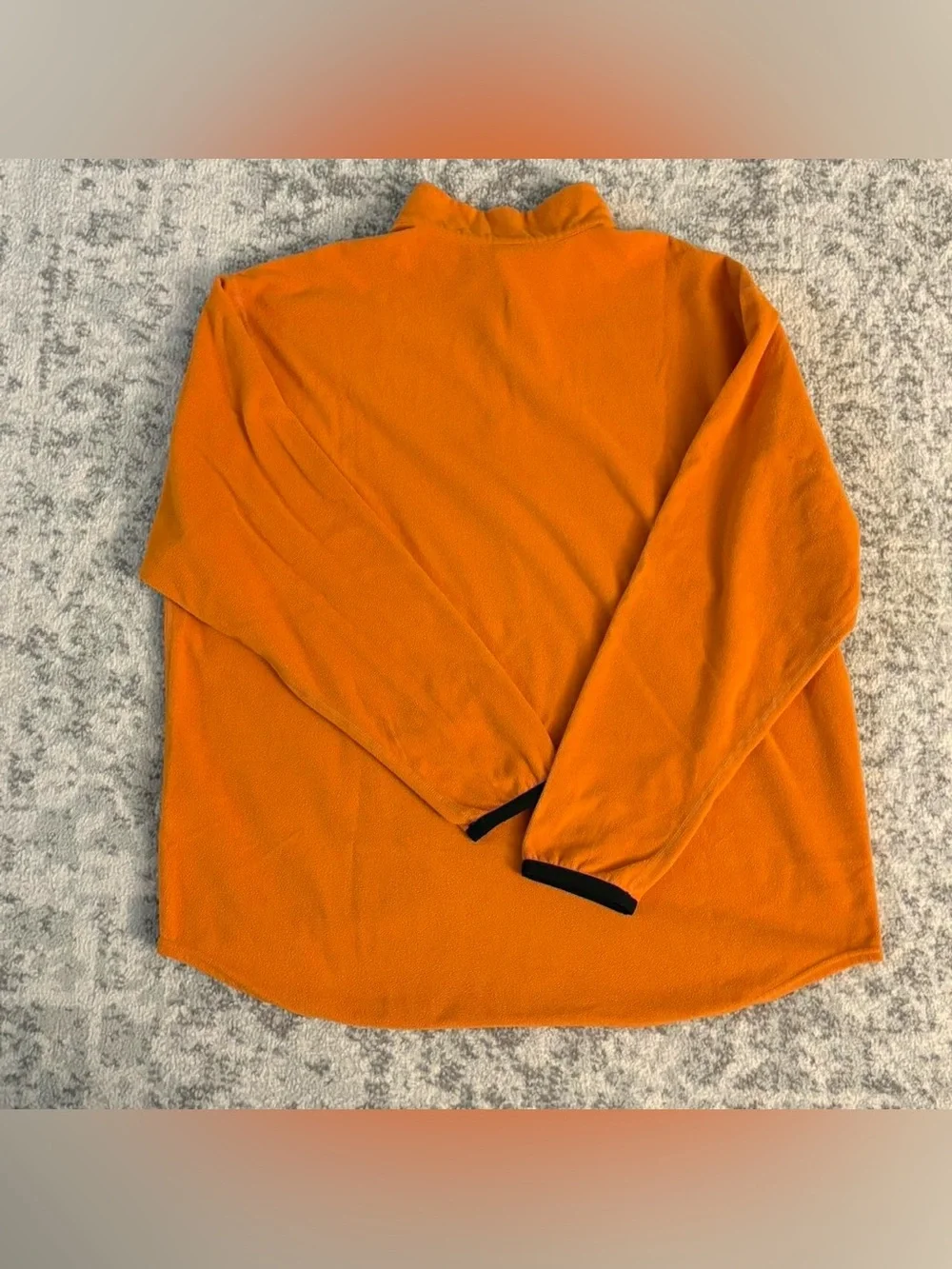 Orange Nike Therma-Fit Fleece Quarter Zip Shirt Size XL